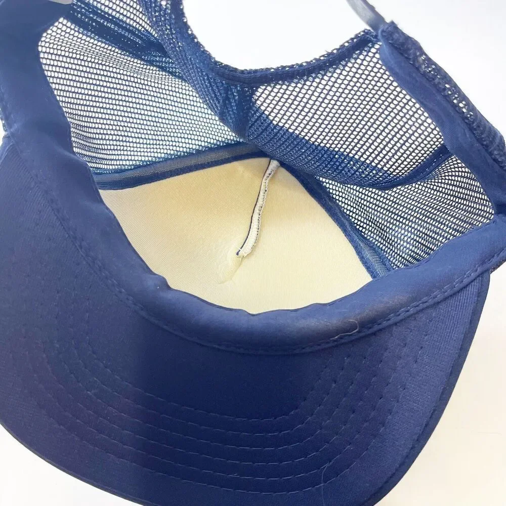 Vintage Navy Blue Trucker Hat Snap Back Mesh Ball Cap Gatlinburg Tennessee - Picture 15 of 16